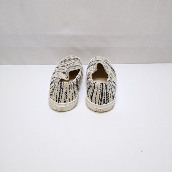 Old Navy Slip-On Sneakers Size 9 V/305979 Black & White Striped Canvas Material - Picture 4 of 7